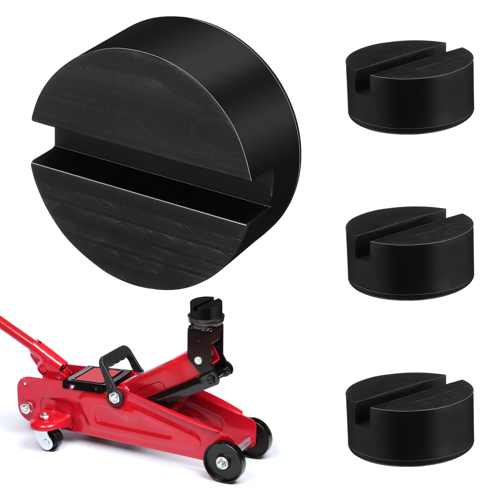 Car Jack - 4 pz Blocchi in Gomma per