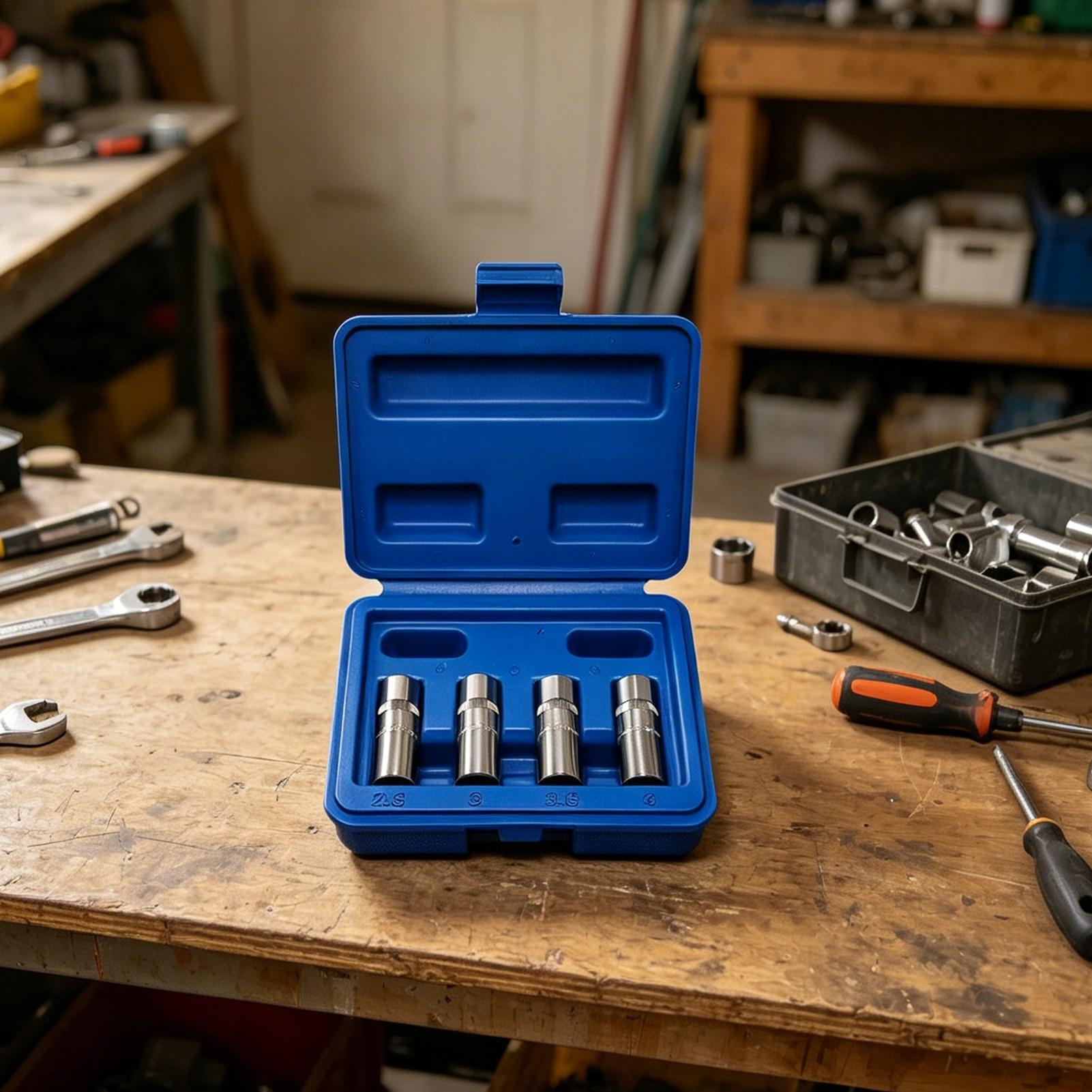 Socket Set - Kit Estrattore Bulloni 4 Pezzi 1/4